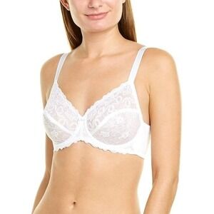 Wacoal Women's Renaissance Rose Embroidered Underwire Bra - 38DDD - White